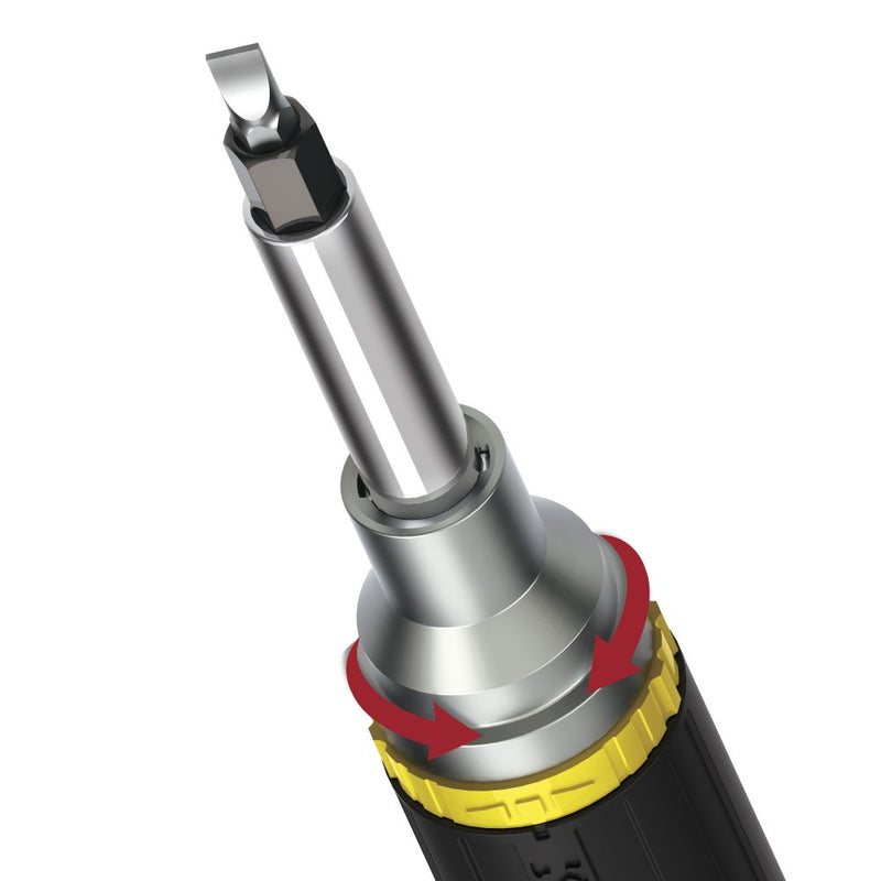 Multi-Bit Screwdriver / Nut Driver, 6-in-1, Ratcheting