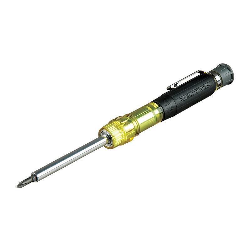 HVAC Pocket Screwdriver, 3-in-1, Phillips, Slotted, Schrader Bits