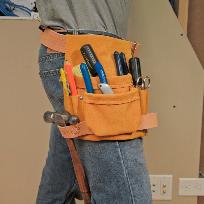 Tool Pouch, 6-Pockets for Nails, Screws and Tools