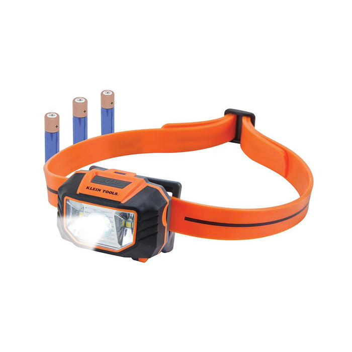 LED Headlamp with Silicone Hard Hat Strap