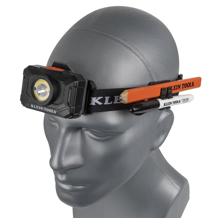 Rechargeable 2-Color LED Headlamp with Adjustable Strap