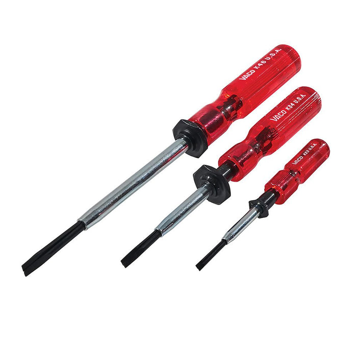 Screwdriver Set, Slotted Screw Holding, 3-Piece